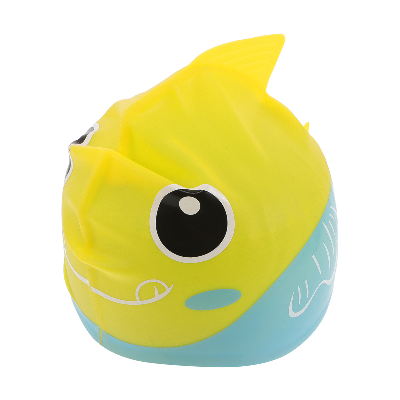 Swim Hat Silicone - Kinder-Schwimmkappe aus Silikon, mit niedlichem Fisch-Cartoon-Motiv,