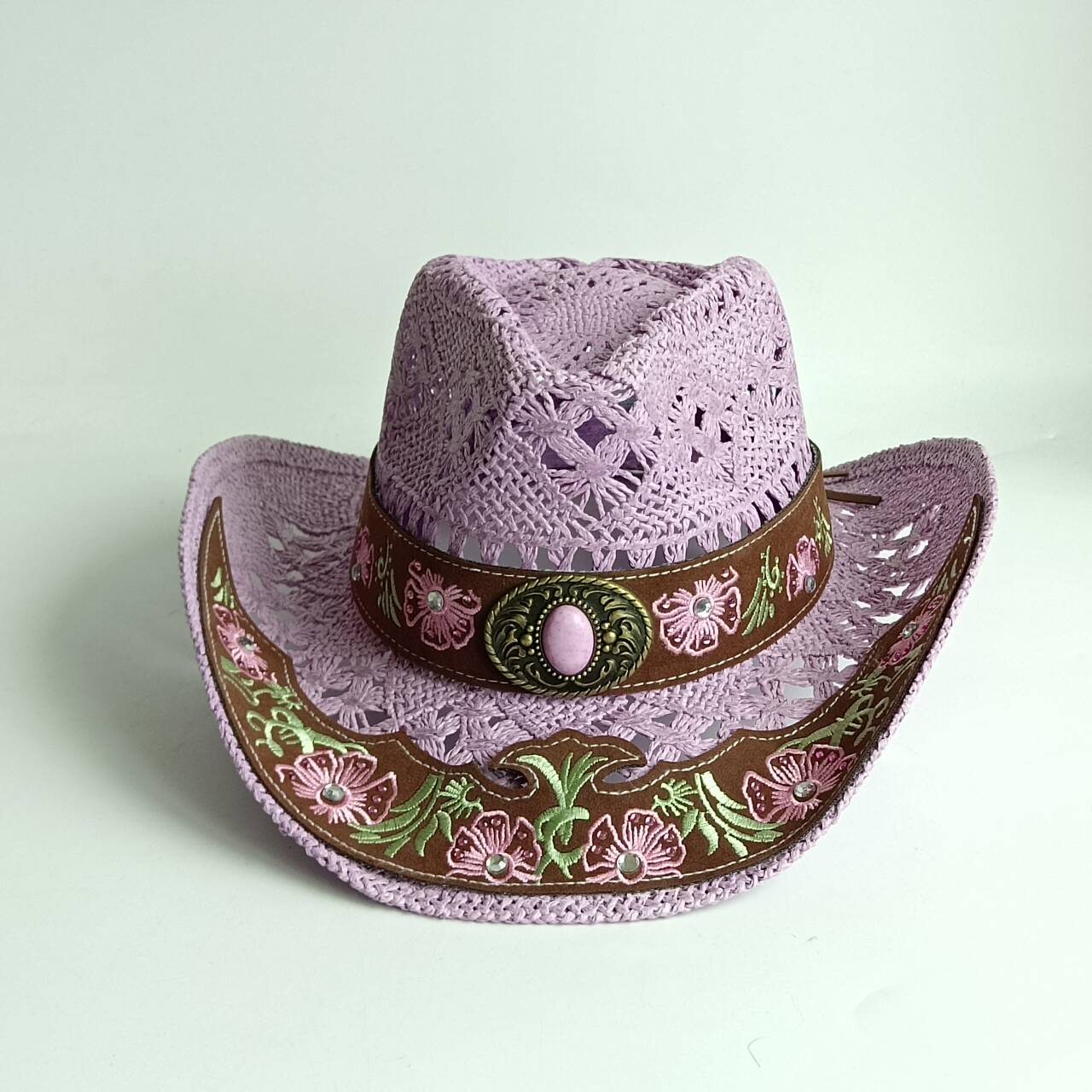 Damen Häkel-Cowboyhut mit Blum – Cowboy Hat Straw Bewertung und Preis