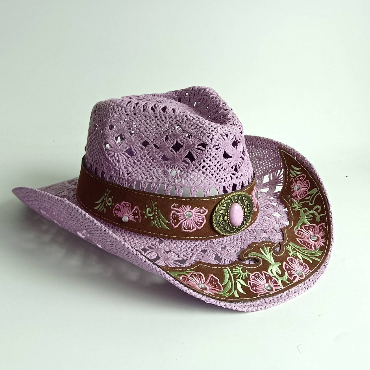 Damen Häkel-Cowboyhut mit Blum – Cowboy Hat Straw Bewertung und Preis